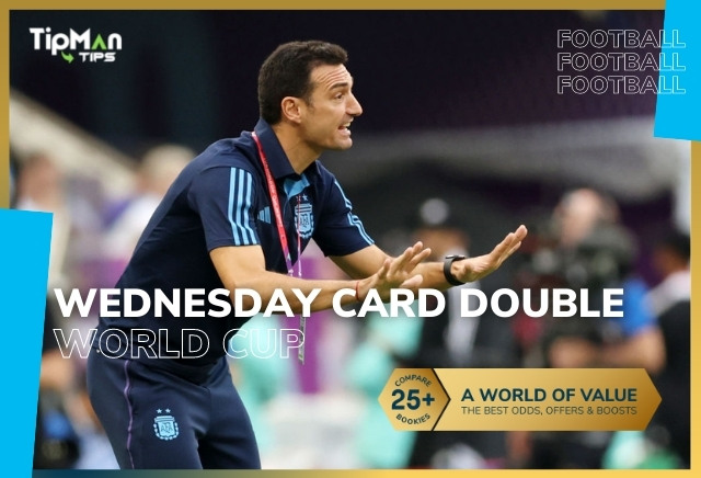Football Accumulator Tips: Wednesday's 18/1 World Cup Card Double