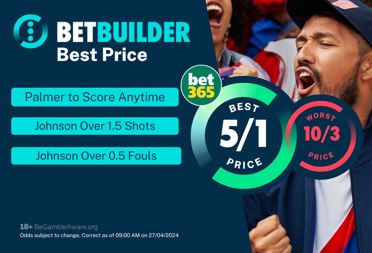 Chelsea vs Tottenham Bet Builder Tips: Cole Palmer To Score in 5/1 Punt