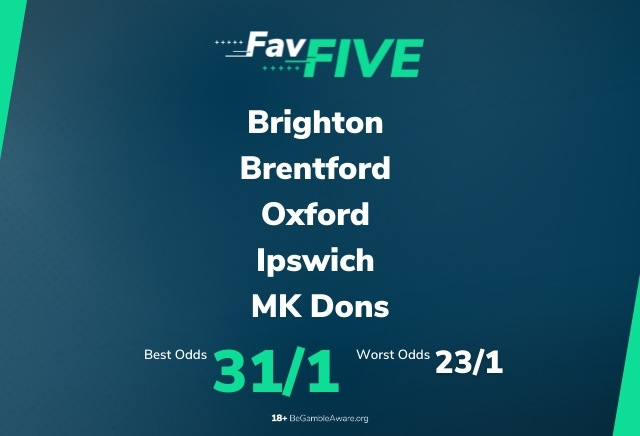 Football Accumulator Tips: 31/1 FavFive Acca