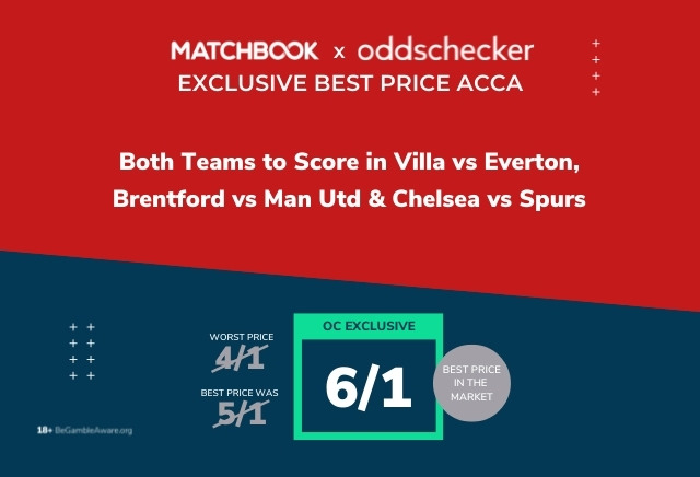 Acca Tips: Matchbook 6/1 Both Teams to Score Premier League Treble