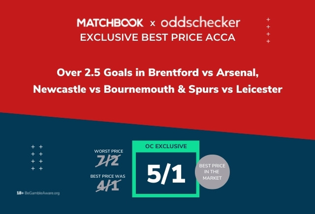 Acca Tips: 5/1 Premier League Over 2.5 Goals Acca on Matchbook