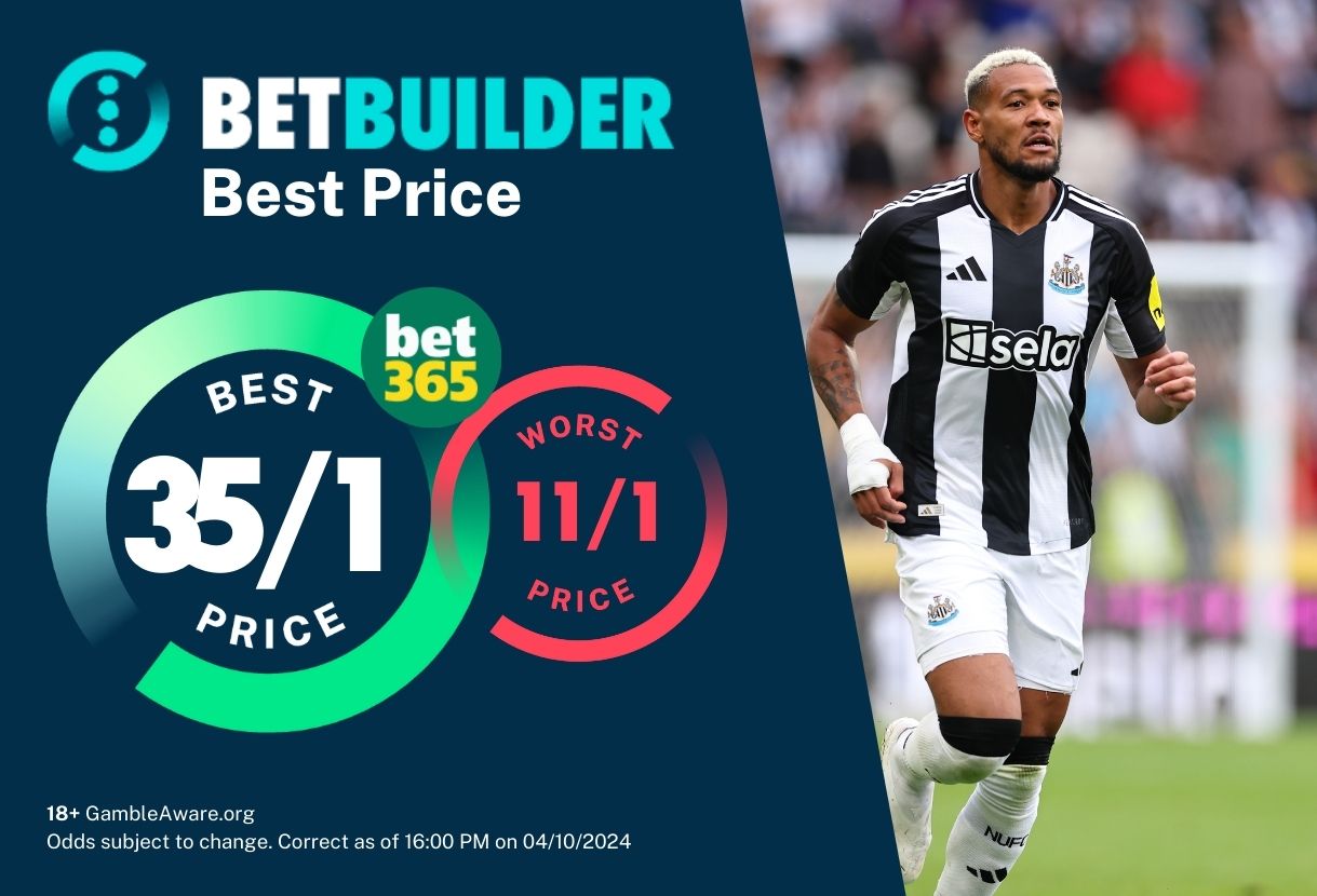 Everton vs Newcastle: 35/1 Bet Builder Tips & £10 in Free Bets on bet365