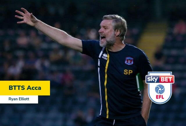 Saturday 3PM Football League BTTS Acca