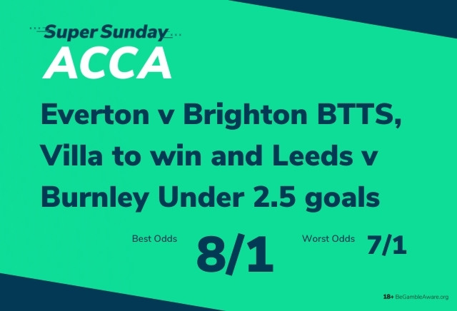 Football Accumulator Tips: Super Sunday 8/1 Acca 